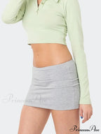 Wrap Trim Fit Bodycon Skirt