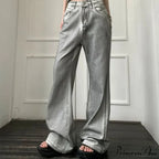 Y2K Antique Baggy Wide Leg Denim Trousers