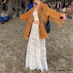 Y2K Antique Lace Transparent High Waist Skirt