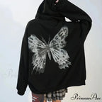Y2K Butterfly Print Hoodies