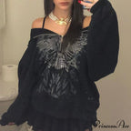 Y2K Butterfly Print Hoodies