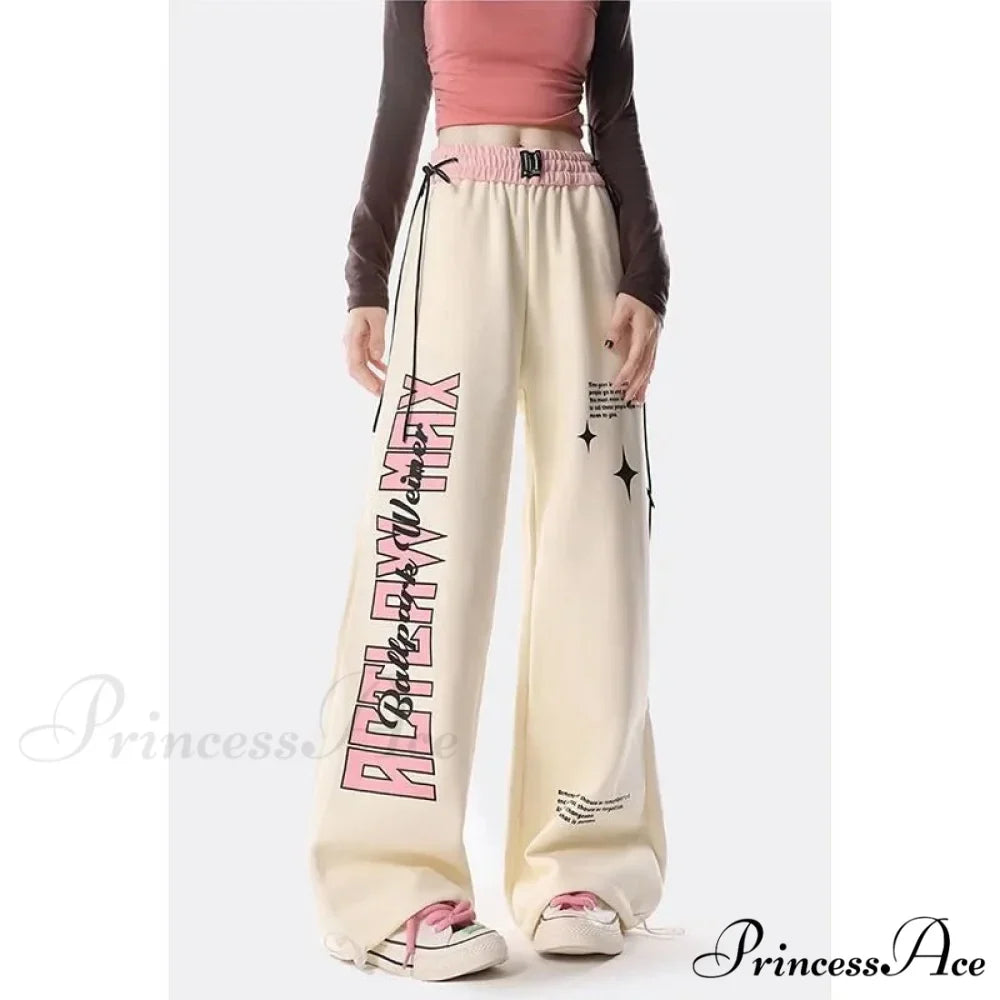 Y2K Correspondence Printed Trousers