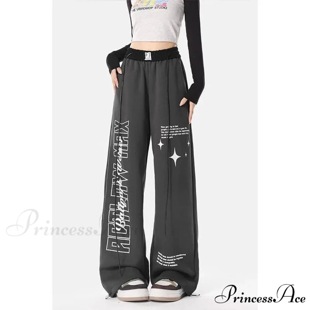 Y2K Correspondence Printed Trousers