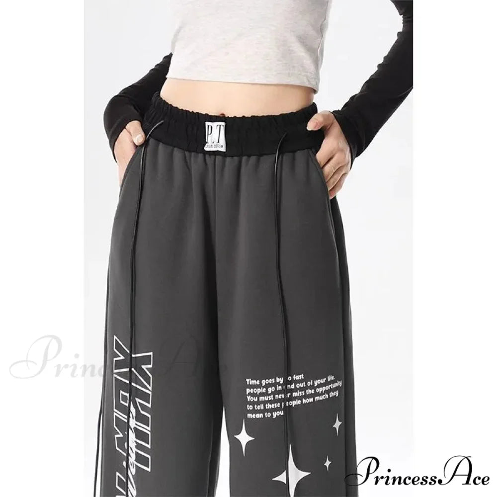 Y2K Correspondence Printed Trousers