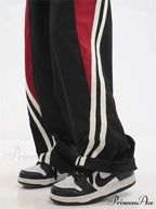 Y2K Dark Large Loose-Fitting Trousers