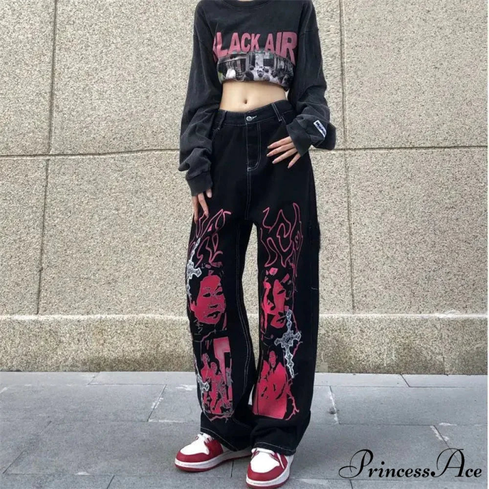 Y2K Dark Urban Loose Trousers