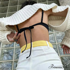 Y2K Descend Shoulder Crop Top Knit Cardigan