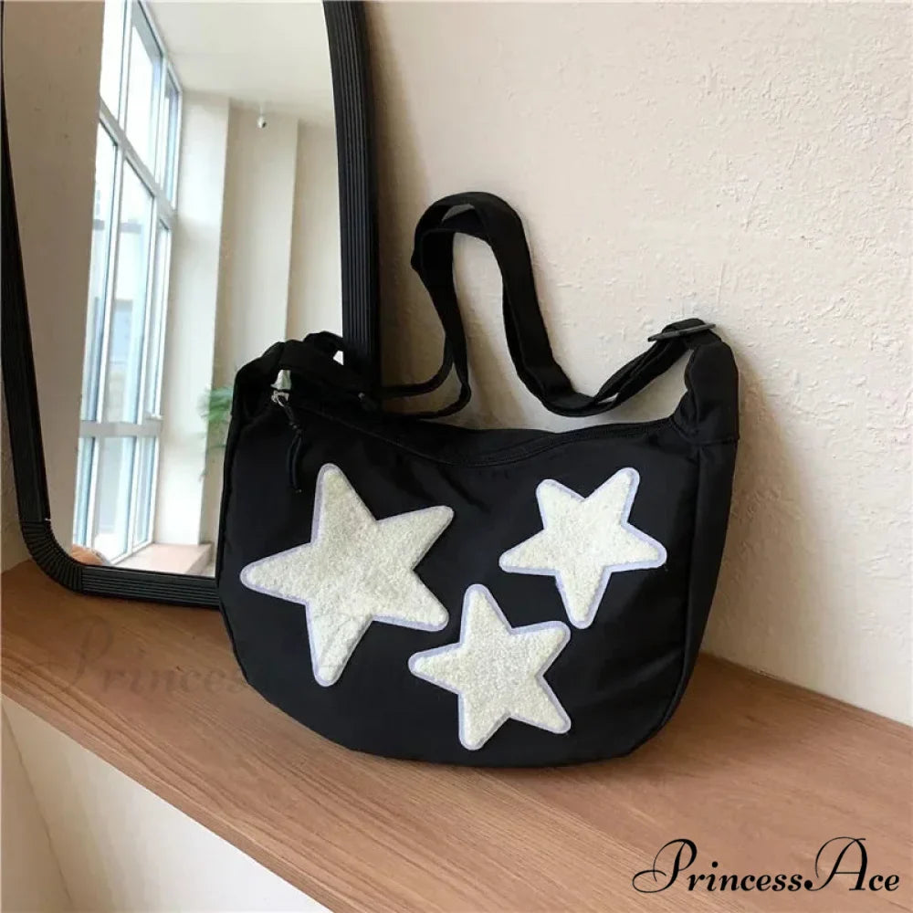 Y2K Fabric Courier Crossbody Shoulder Bag