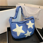 Y2K Fabric Courier Crossbody Shoulder Bag