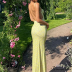 Y2K Flowery Print Thin Strap Open-Back Summery Flowery Dress