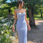 Y2K Flowery Print Thin Strap Open-Back Summery Flowery Dress