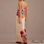 Y2K Flowery Tube Bandeau Open-back Sundress