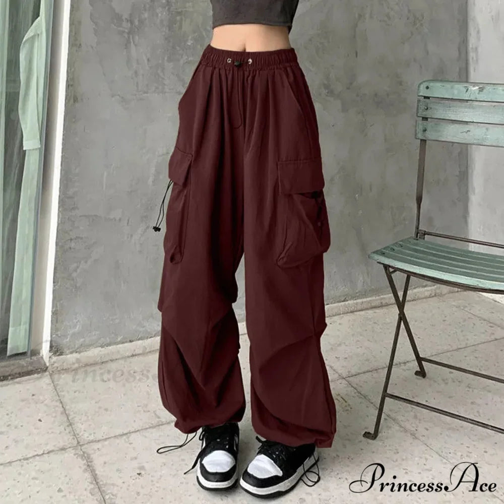 Y2K Freight Cinched Wide Trousers
