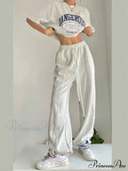 Y2K Harajuku Broad Leg Sweatpants Trousers