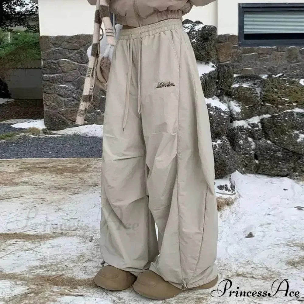 Y2K Harajuku Women Broad Leg Trousers