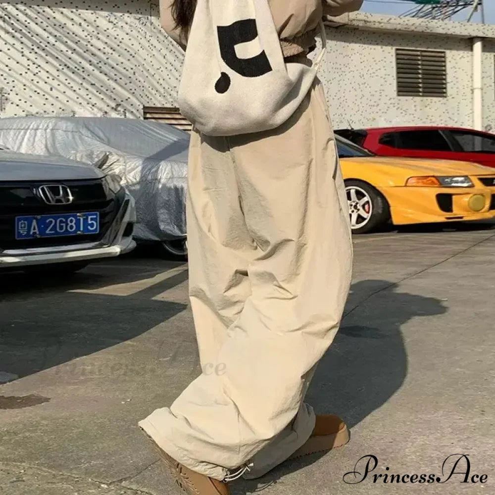 Y2K Harajuku Women Broad Leg Trousers