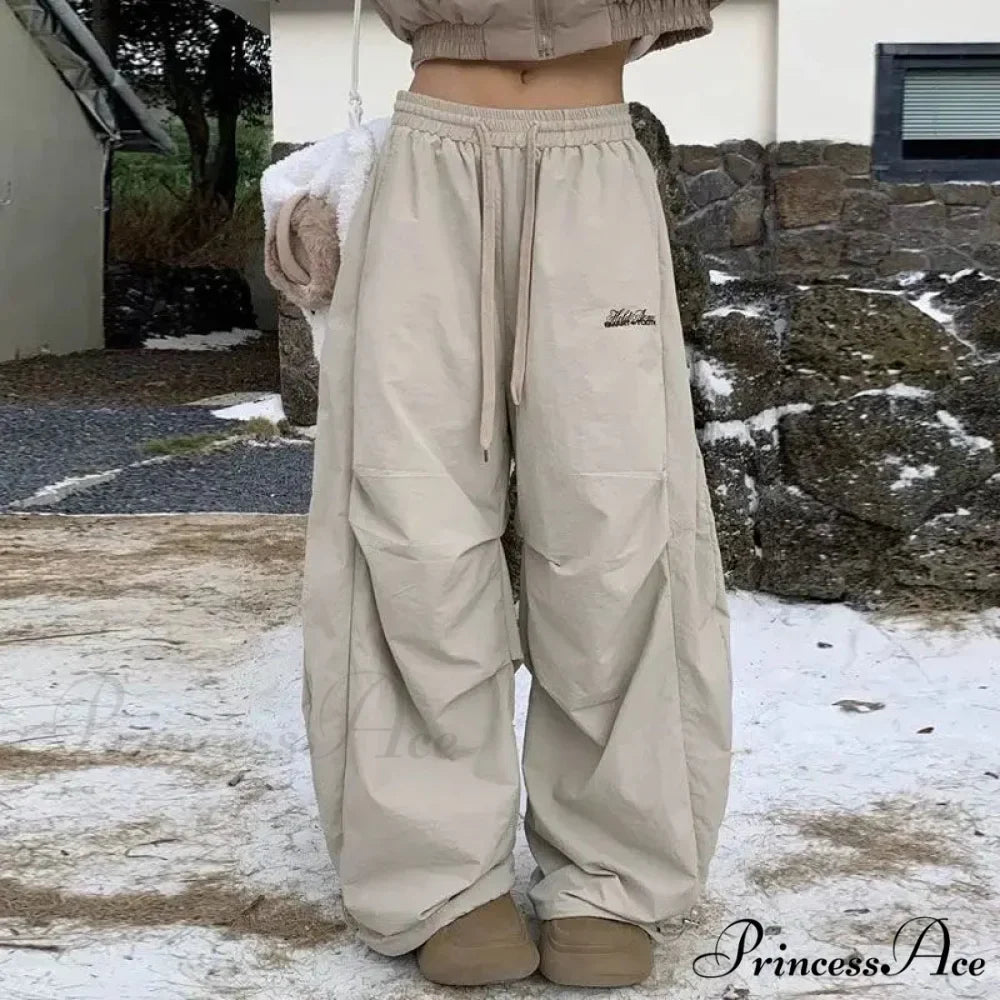 Y2K Harajuku Women Broad Leg Trousers