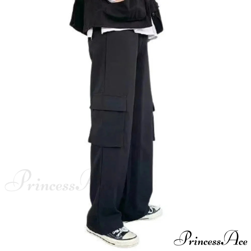 Y2K Ivory Cargo Baggy Trousers