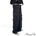 Y2K Ivory Cargo Baggy Trousers