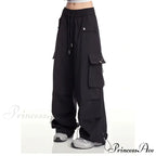 Y2K Ivory Cargo Baggy Trousers