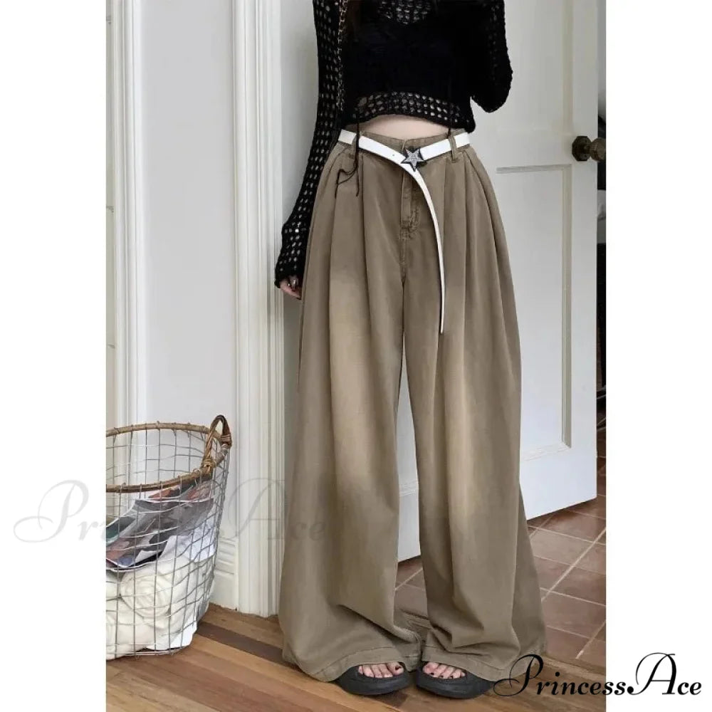 Y2K Large Cargo Loose Women Trousers