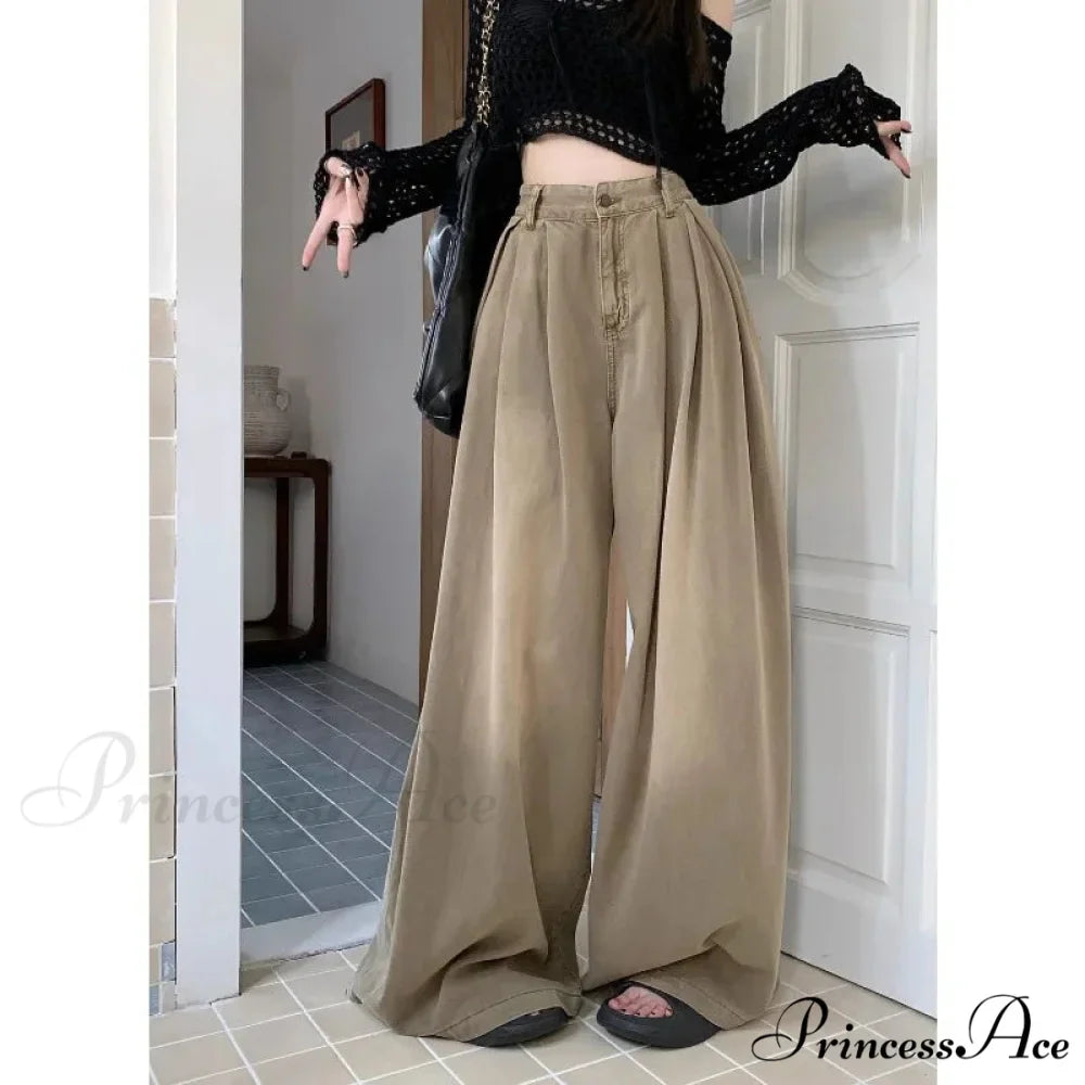 Y2K Large Cargo Loose Women Trousers