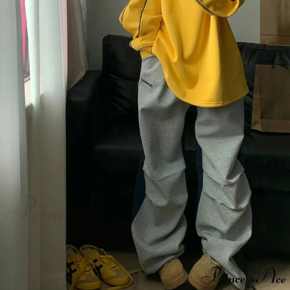 Y2K Patchwork Baggy Trousers Large Trousers