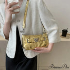 Y2K Peach Love Leather Shoulder Bag