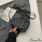 Y2K Rivet Heart-Shaped Crossbody Bag