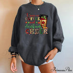 Y2K Trendy Round Neck Casual Autumn Spring Christmas Hoodie