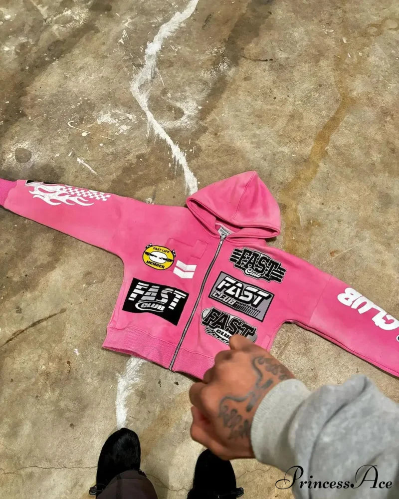 Y2K Vintage Correspondence Hoodie