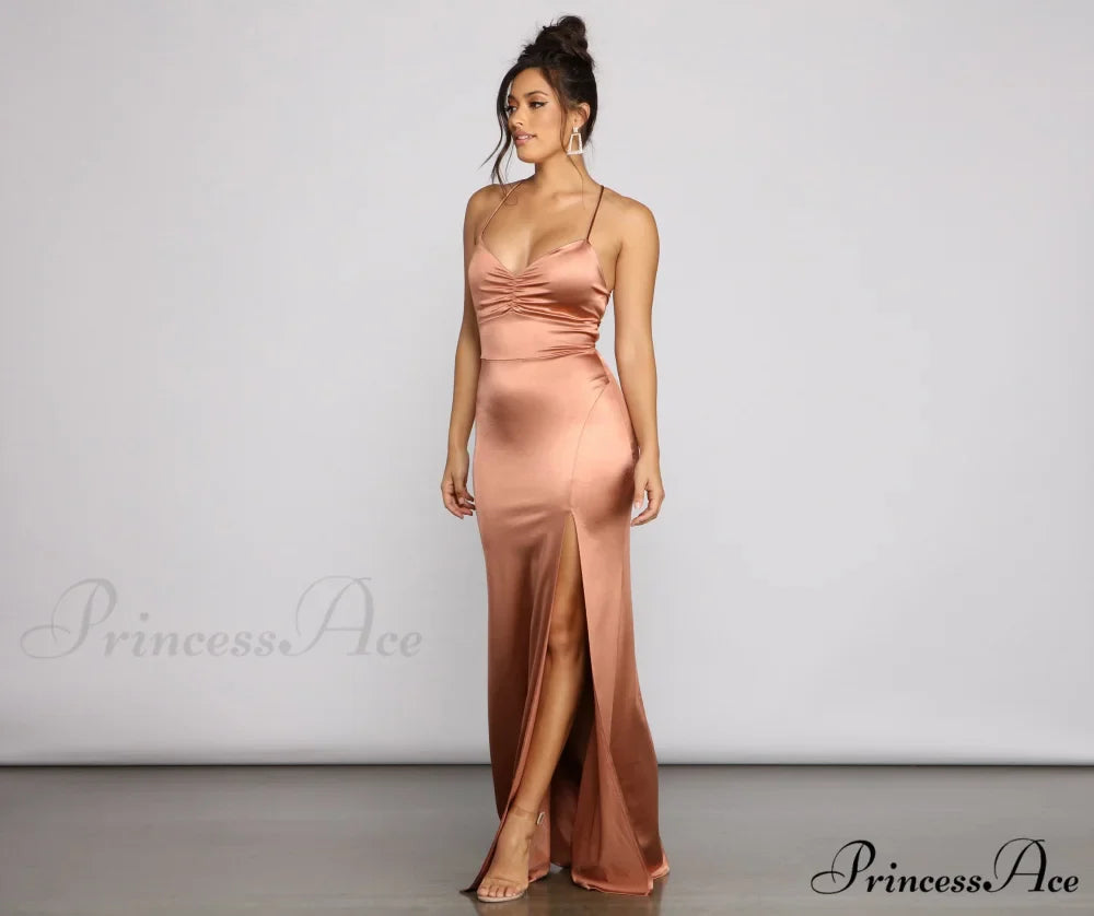 Yara Formal Stylish Lace-Up Mermaid Dress