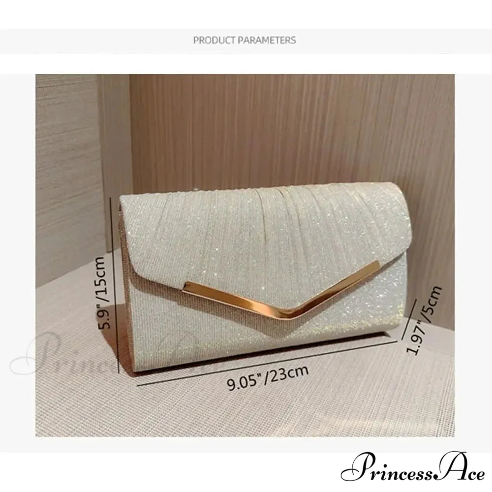 Yellow Grey Sophisticated Feast Clutch Shoulder Bag Purse