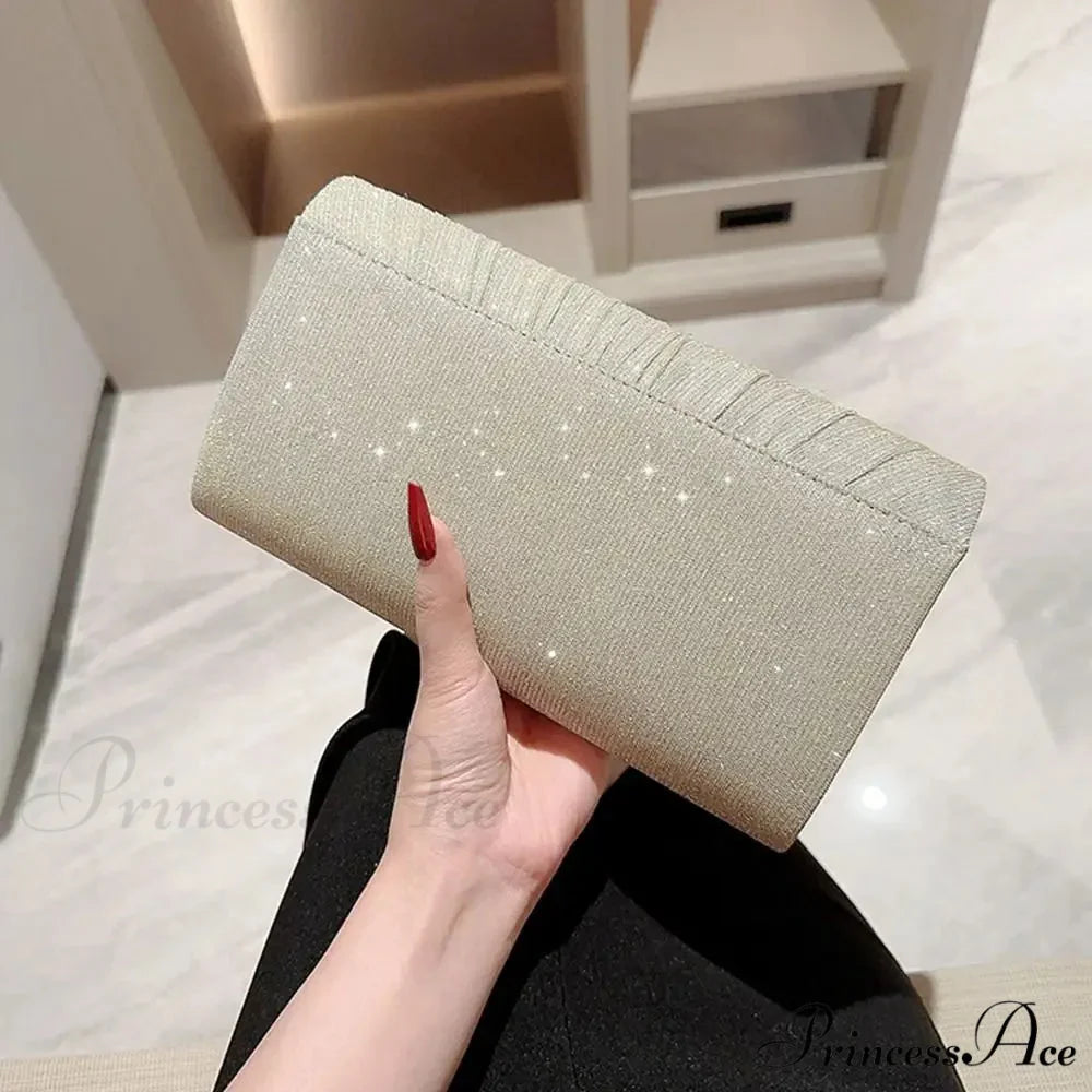 Yellow Grey Sophisticated Feast Clutch Shoulder Bag Purse