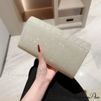 Yellow Grey Sophisticated Feast Clutch Shoulder Bag Purse