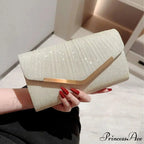 Yellow Grey Sophisticated Feast Clutch Shoulder Bag Purse