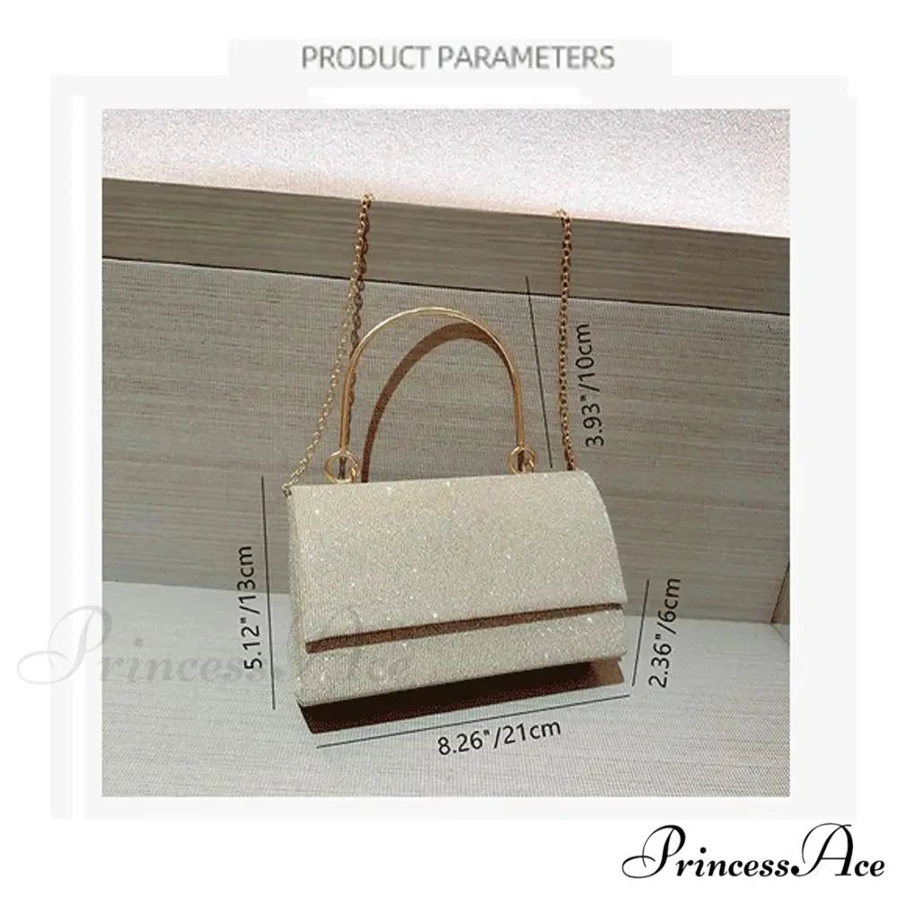 Yellow Silk Evening Clutch Bag Style Shoulder Bag