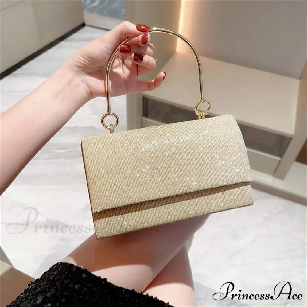 Yellow Silk Evening Clutch Bag Style Shoulder Bag