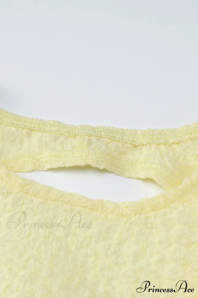 Yellow Tie-back Pack Hip Dress