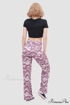 Yoga Water Pants Flared with Ripple Design