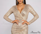 Your Time To Charming Shine Sequin Mini Dress