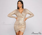 Your Time To Charming Shine Sequin Mini Dress