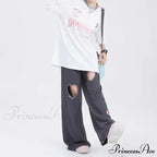 Youth Retro Affection Informal Straight Trousers
