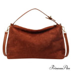 Zip Strong Sewing Thread PU Large Capacity Shoulder Handbag