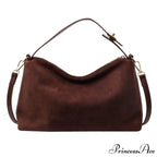 Zip Strong Sewing Thread PU Large Capacity Shoulder Handbag