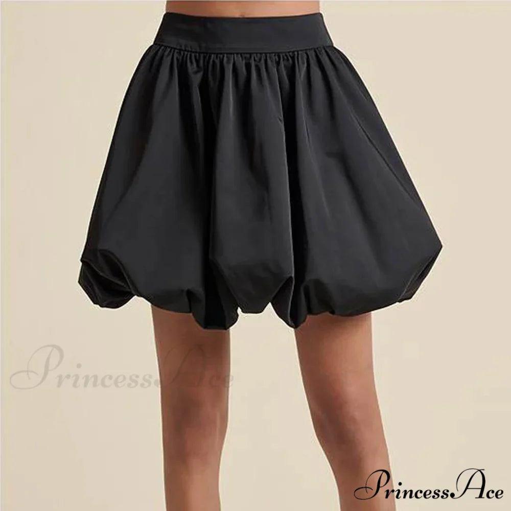 Zip Up Round Bubble Skirt