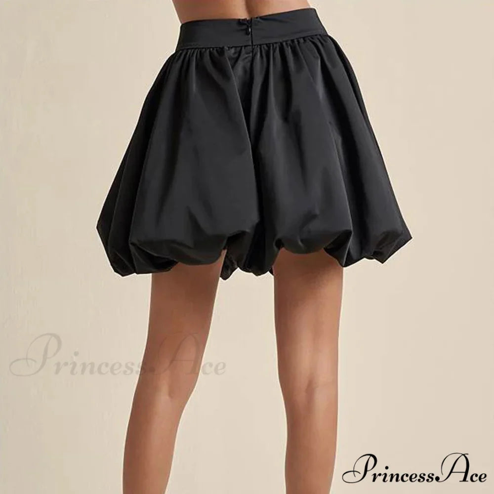 Zip Up Round Bubble Skirt