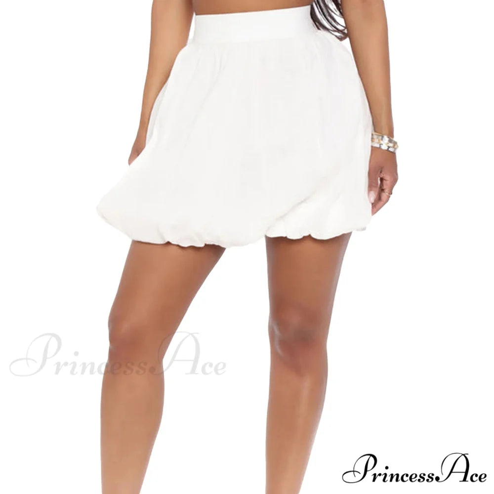 Zip Up Round Bubble Skirt